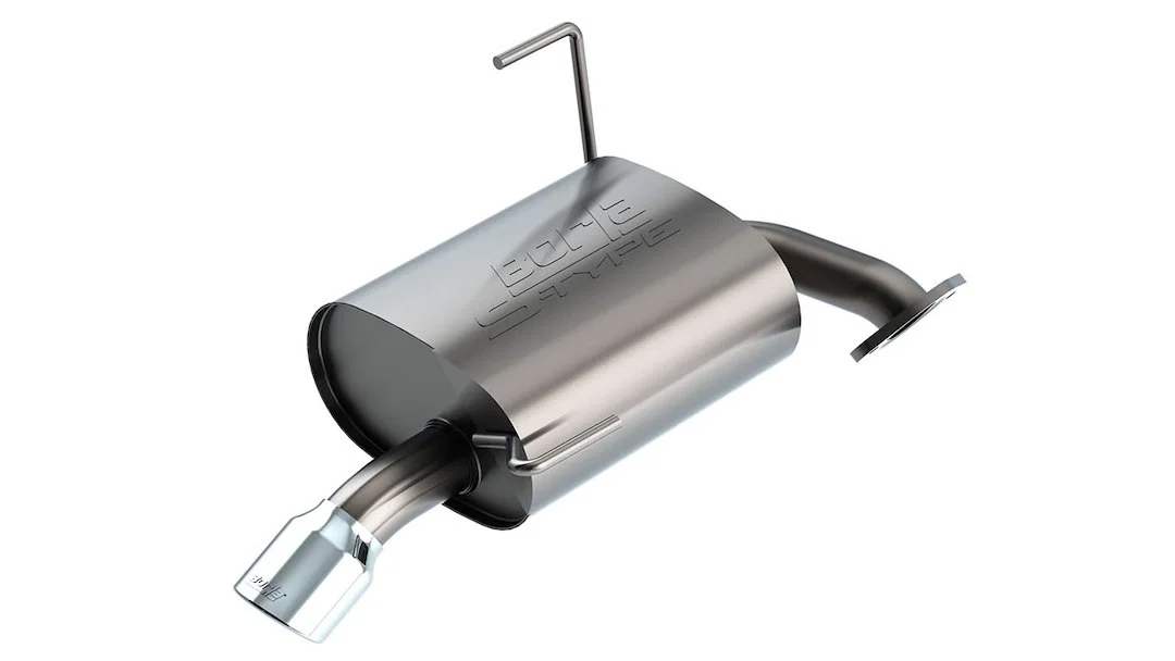 11967 – BORLA Exhaust System Kit, T-304 Stainless Steel With Muffler 2 Inch Pipe Diameter Single Exhaust With Single ...